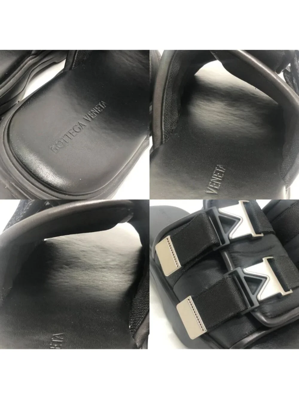 Bottega Veneta Sandals Flash Leather Black